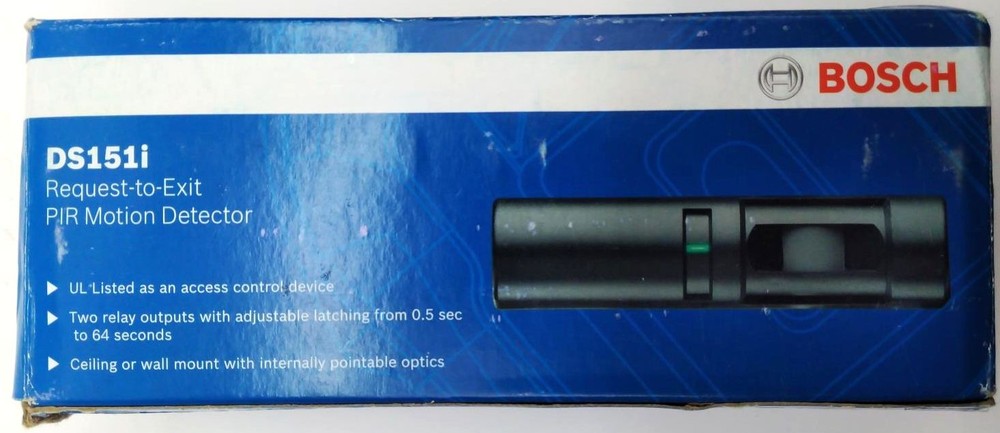 Bosch Security Request-to-Exit PIR Motion Detector DS151i