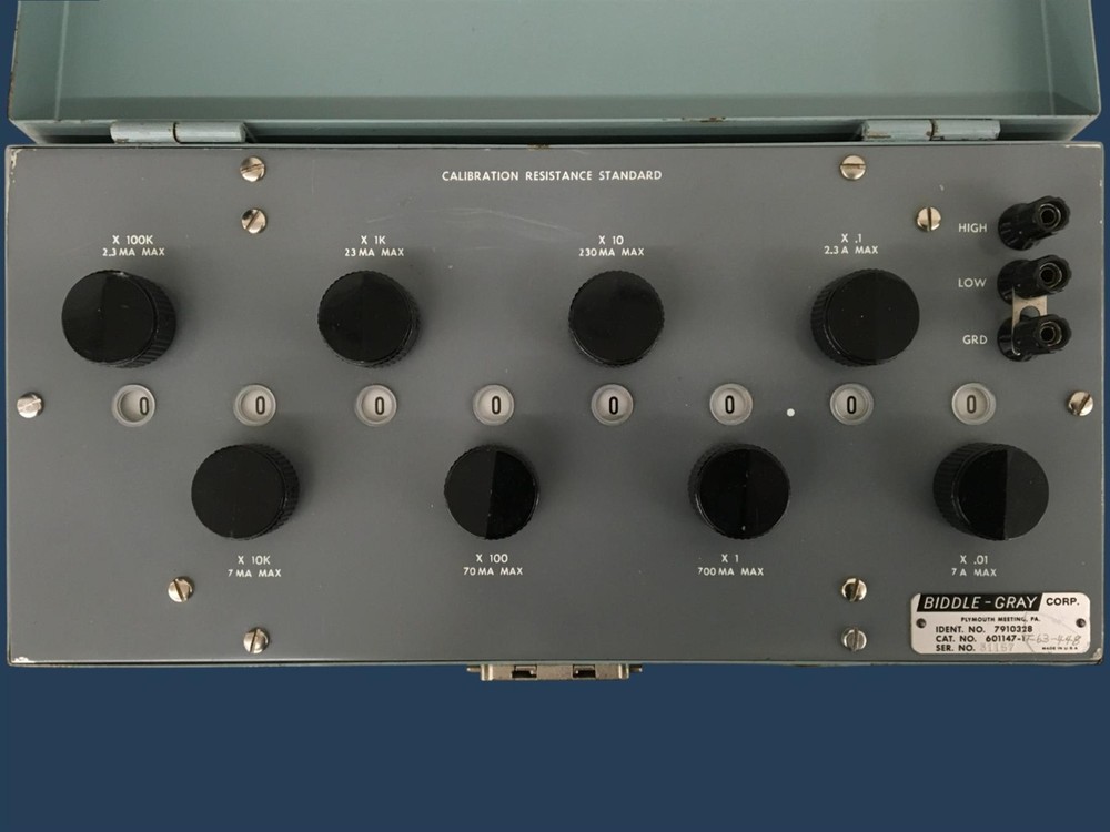 Biddle-Gray Corp. 601147-1 Calibration Resistance Standard