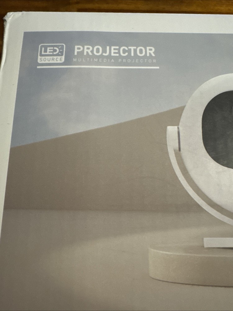 Mini 4K Portable LED Source Multi Media Projector With WiFi And Bluetooth