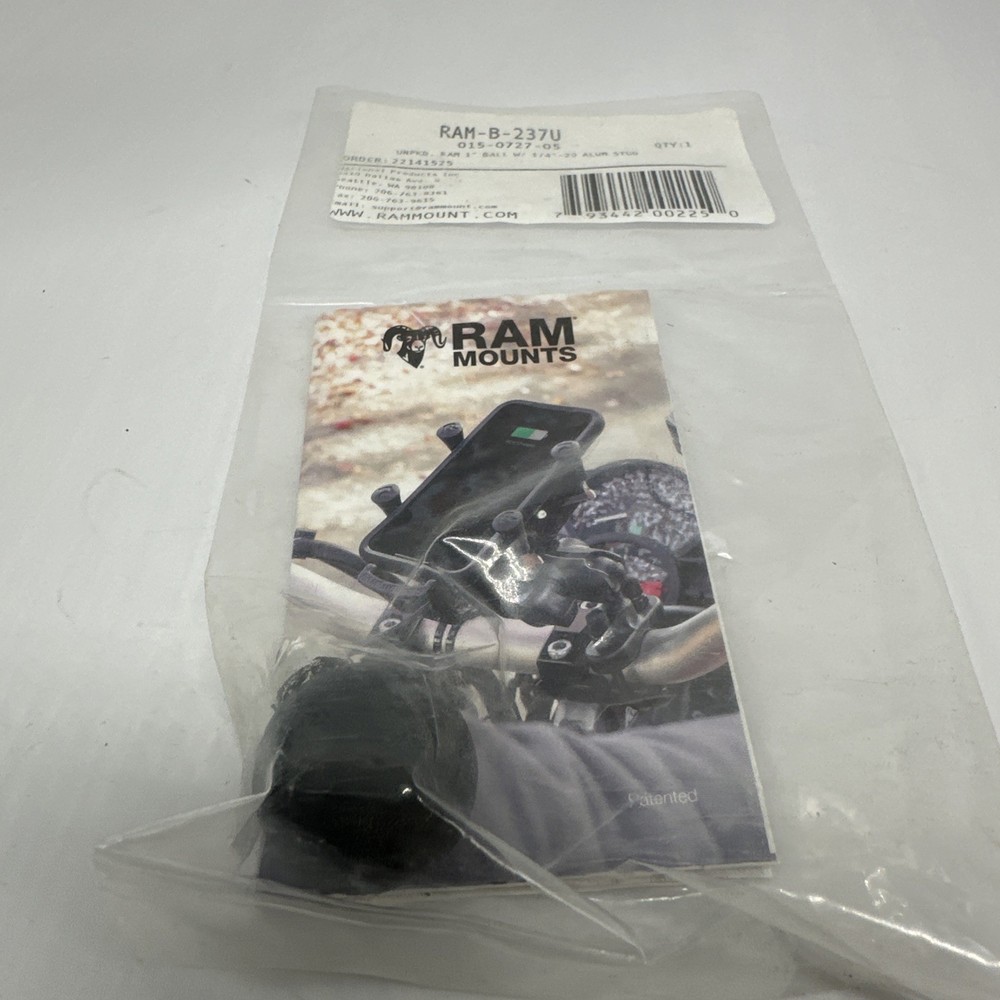 RAM-B-237U Ram Mounts Universal Camera Mount w/ 1" Ball & 1/4" -20 Threaded Stud