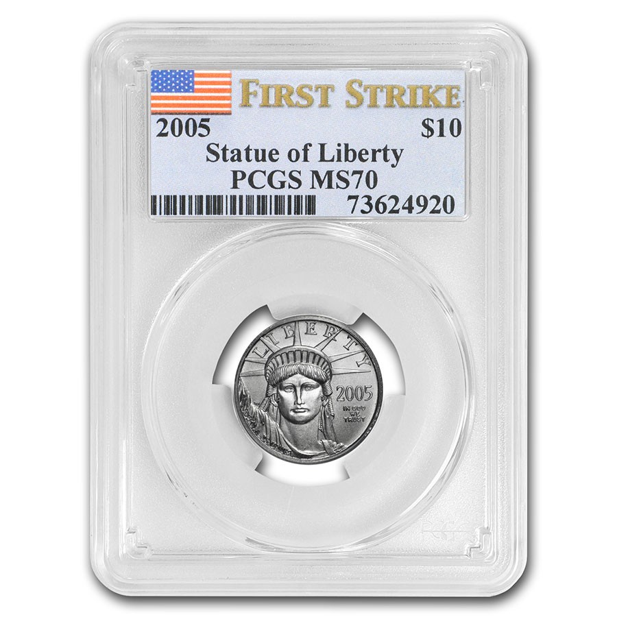 2005 1/10 oz American Platinum Eagle MS-70 PCGS (FirstStrike®)
