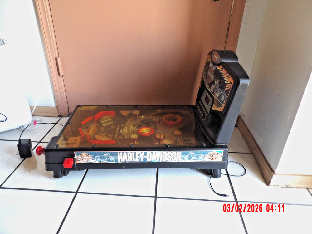 Vintage Harley Davidson Pinball Machine