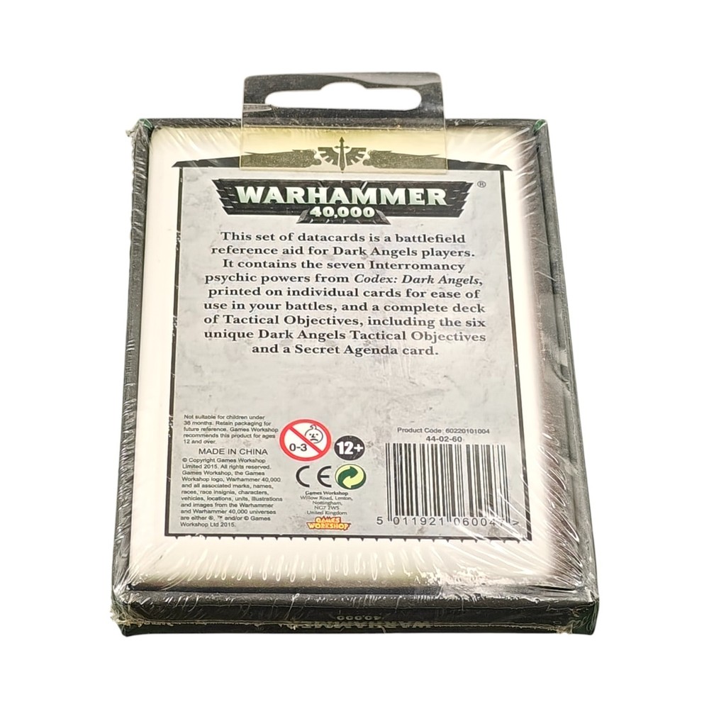 Dark Angels Datacards Pack Sealed Warhammer 40K 2015