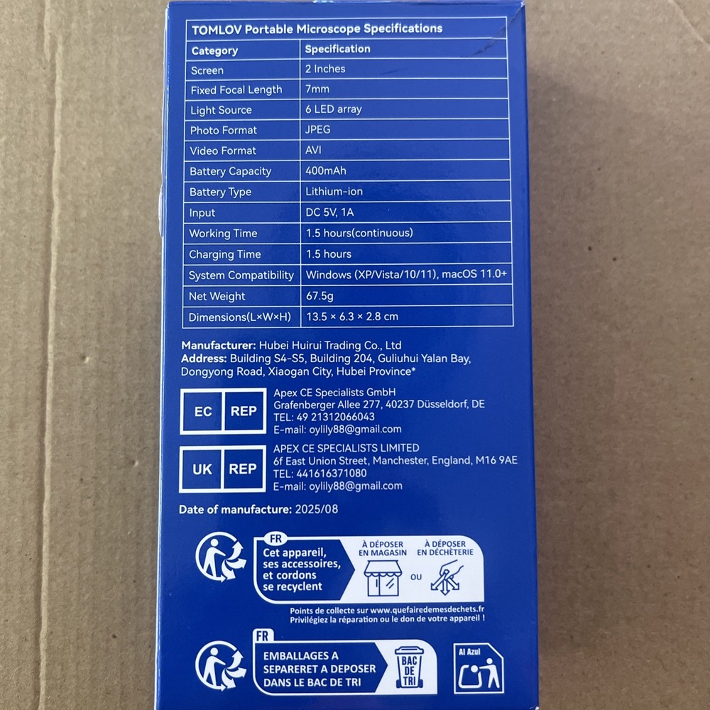 2025 Tonkin Portable Microscope