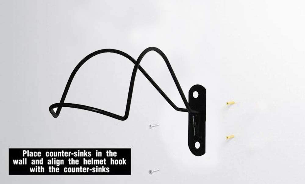 AUXPhome Professional Design - Wall Mounted Helmet Rack Storage No