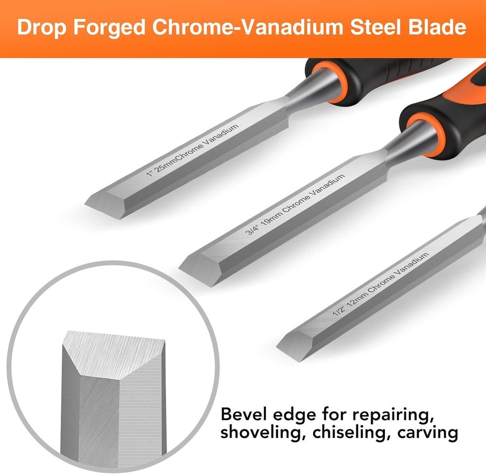 13pcs Wood Chisel Set, Premium Woodworking Chisel Sets