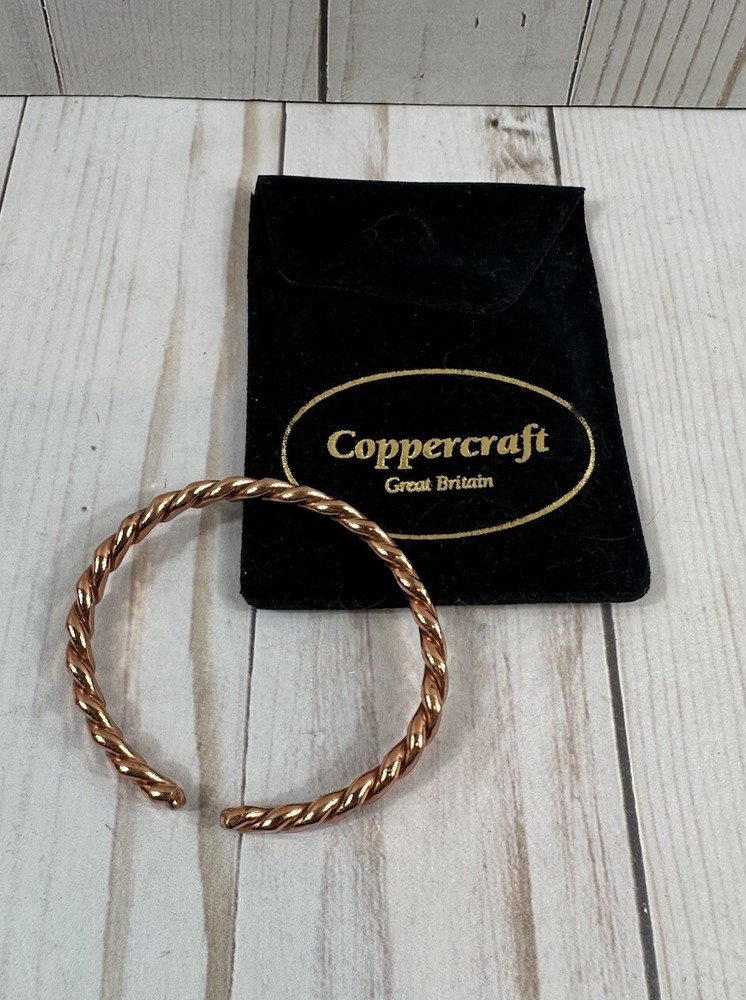 Coppercraft Great Britain Copper Braided Bangle
