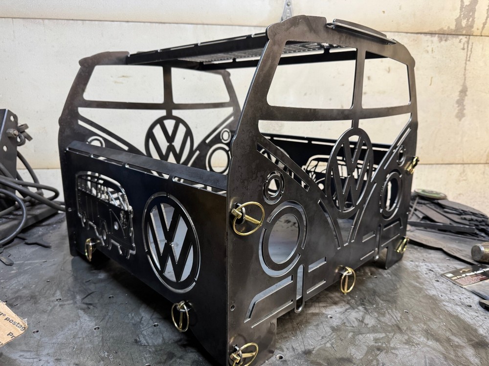 VW Bus collapsible firepit