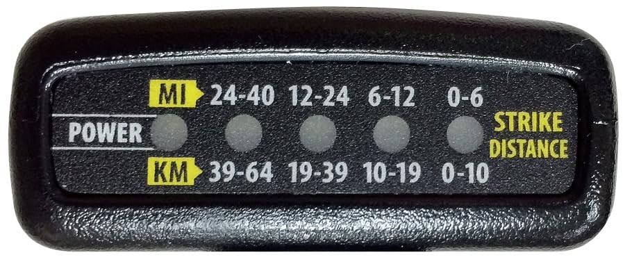 DEFECTIVE Robic Strike Alert Personal Lightning Detector Black G3D