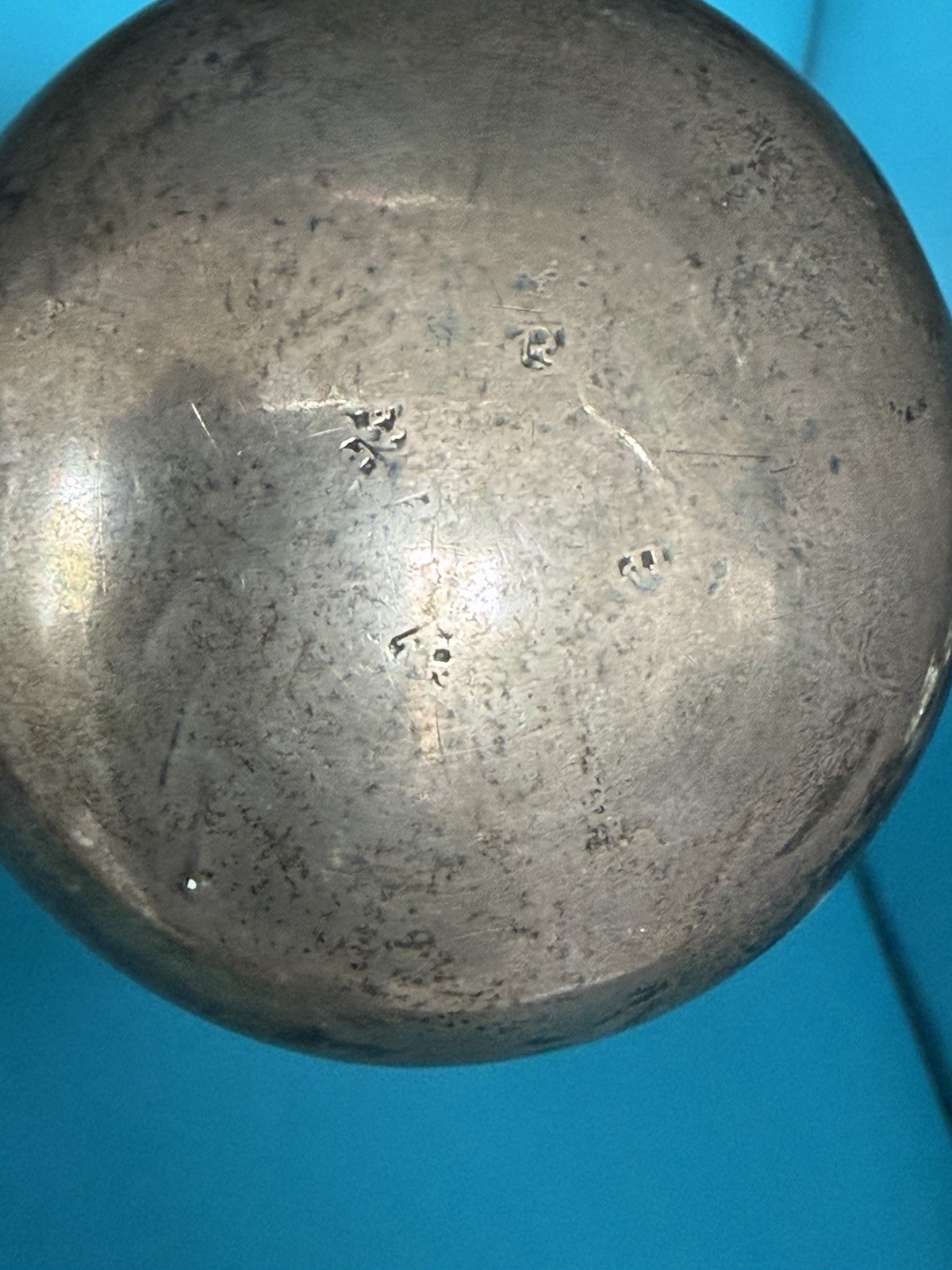 Antique 18th c. English Silver Toddy Punch Ladle