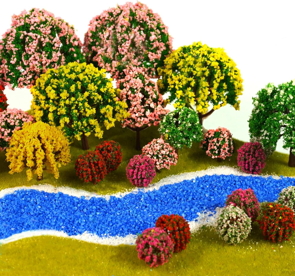 32 Pieces Model Trees 3.5Cm - 10Cm Mixed Model Tree Train Scenery Architecture T