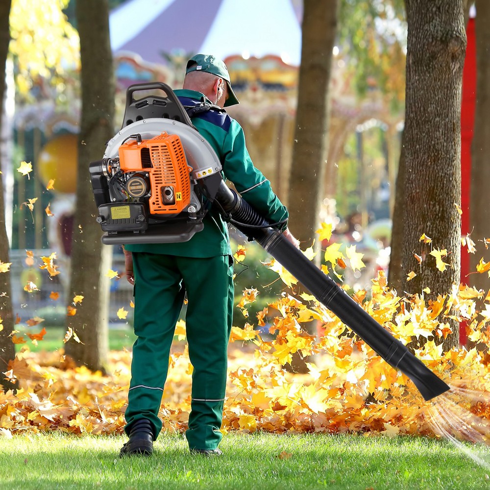 2-Stroke 63CC Backpack Gas Powered Leaf Blower Commercial Grass Lawn Blower