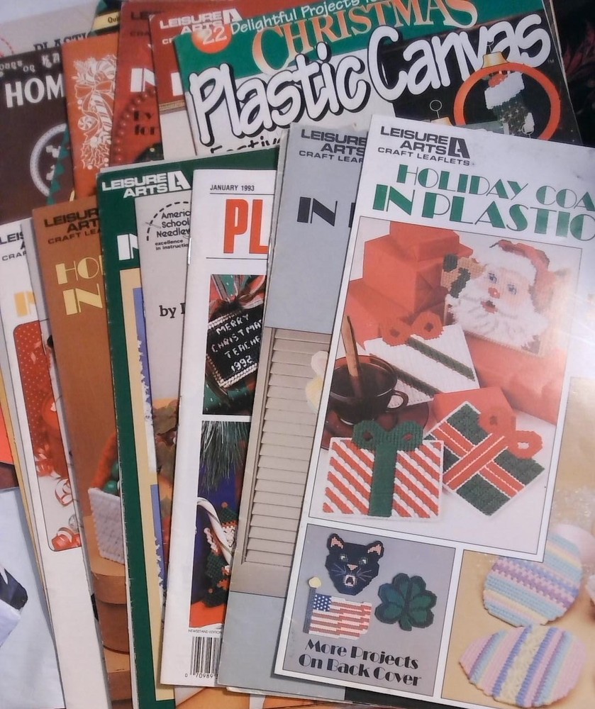 Plastic Canvas HOLIDAY Pattern Leaflets YOU CHOOSE christmas thanksgiving easter