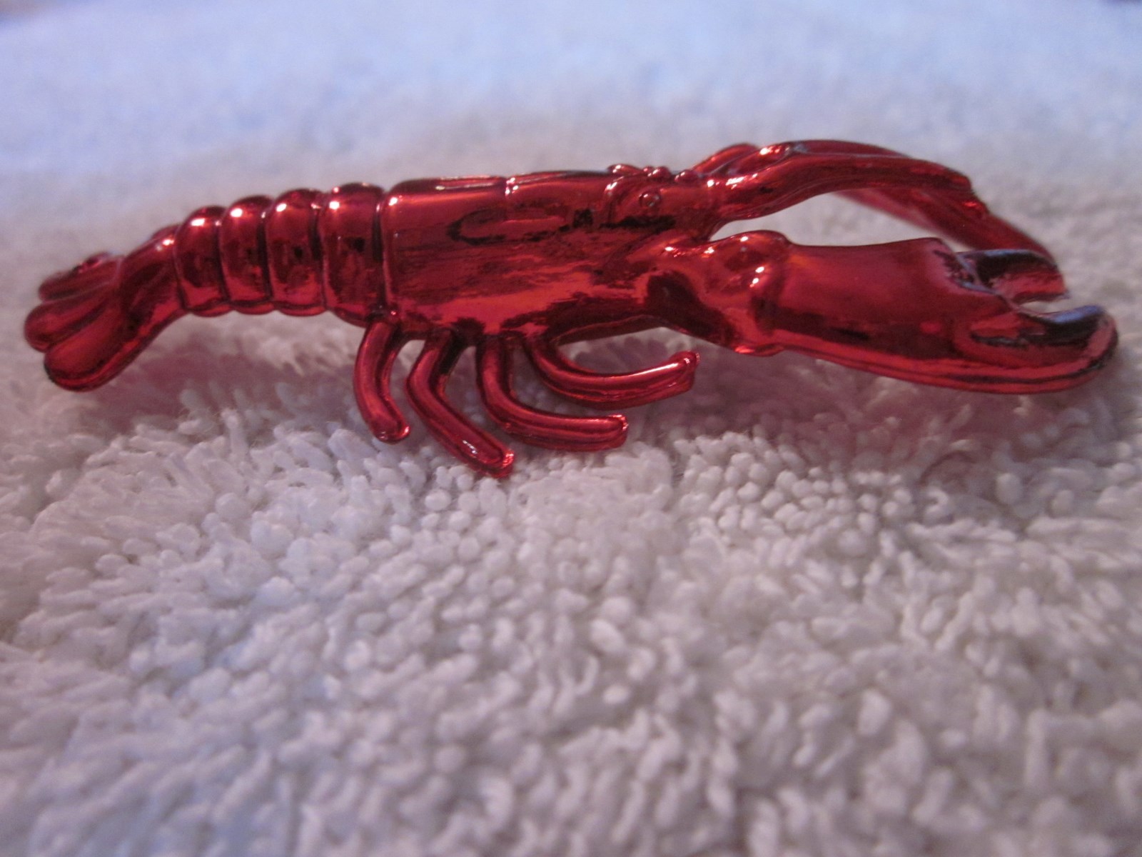 3 DOZEN (36 pieces) "RED CRAWFISH TRINKETS" 70mm - BULK CRAFTS MUDBUGS CRAYFISH