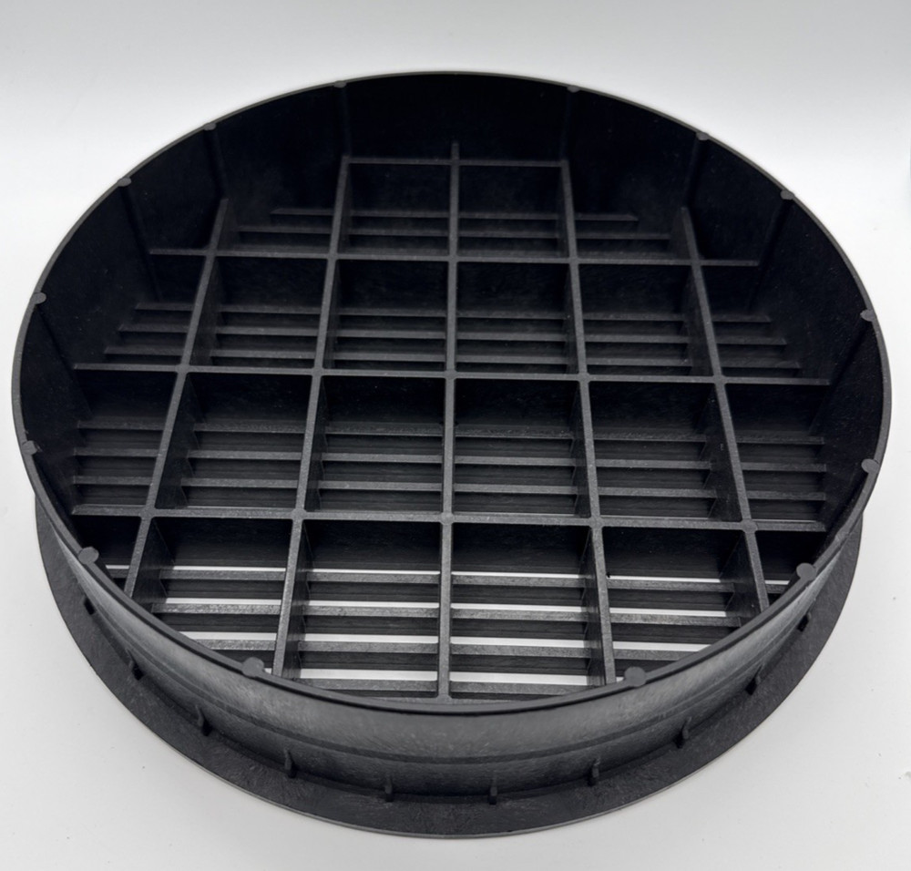 Polylok 10" Pipe Grate Black Drain Grate for Drainage Pipe PDB-10G