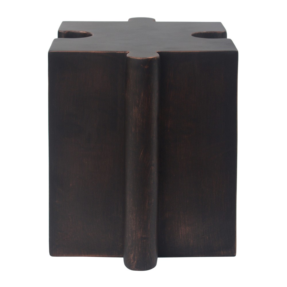 Modular Puzzle Art Side Table, MGO Concave Edge for Indoor & Outdoor, Copper