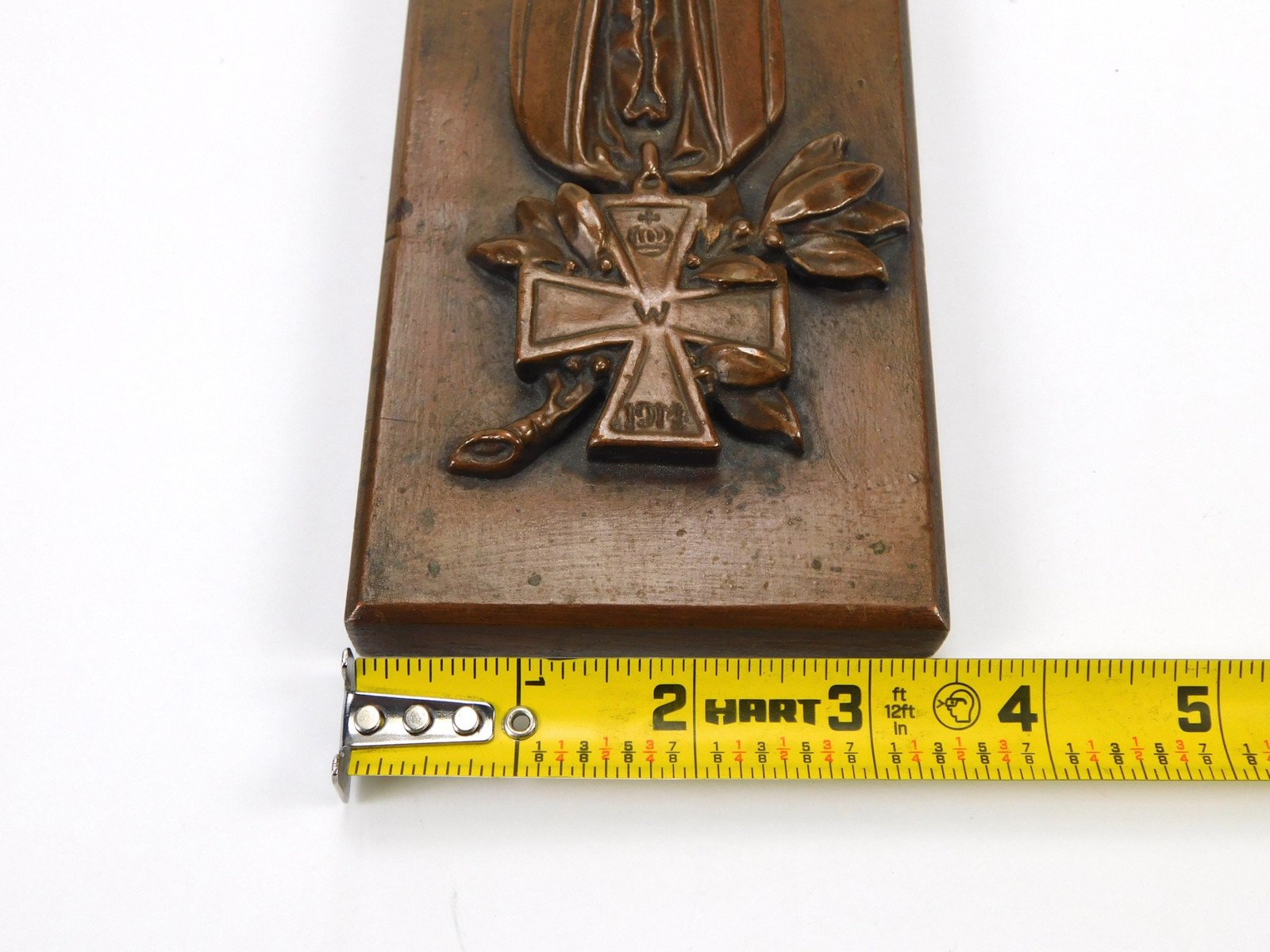 German Germany WW1 Iron Cross Commemorative Paper Weight Plaque Military Decor