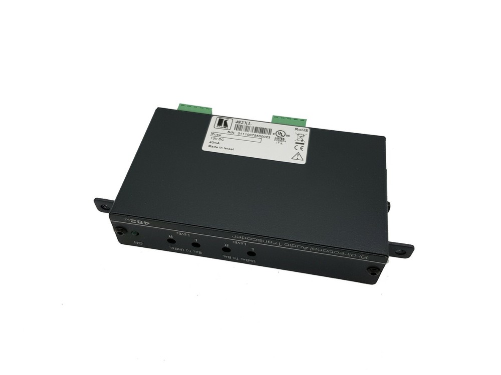 Kramer Tools 482XL Bi-directional Balanced / Unbalanced Stereo Audio Transcoder