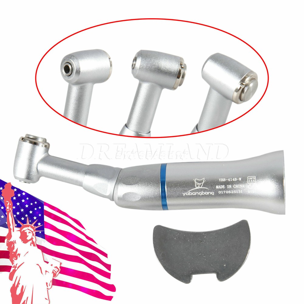3 pc Dental Contra Angle Handpiece E-type Push Button Head Slow Low Speed CA2.35