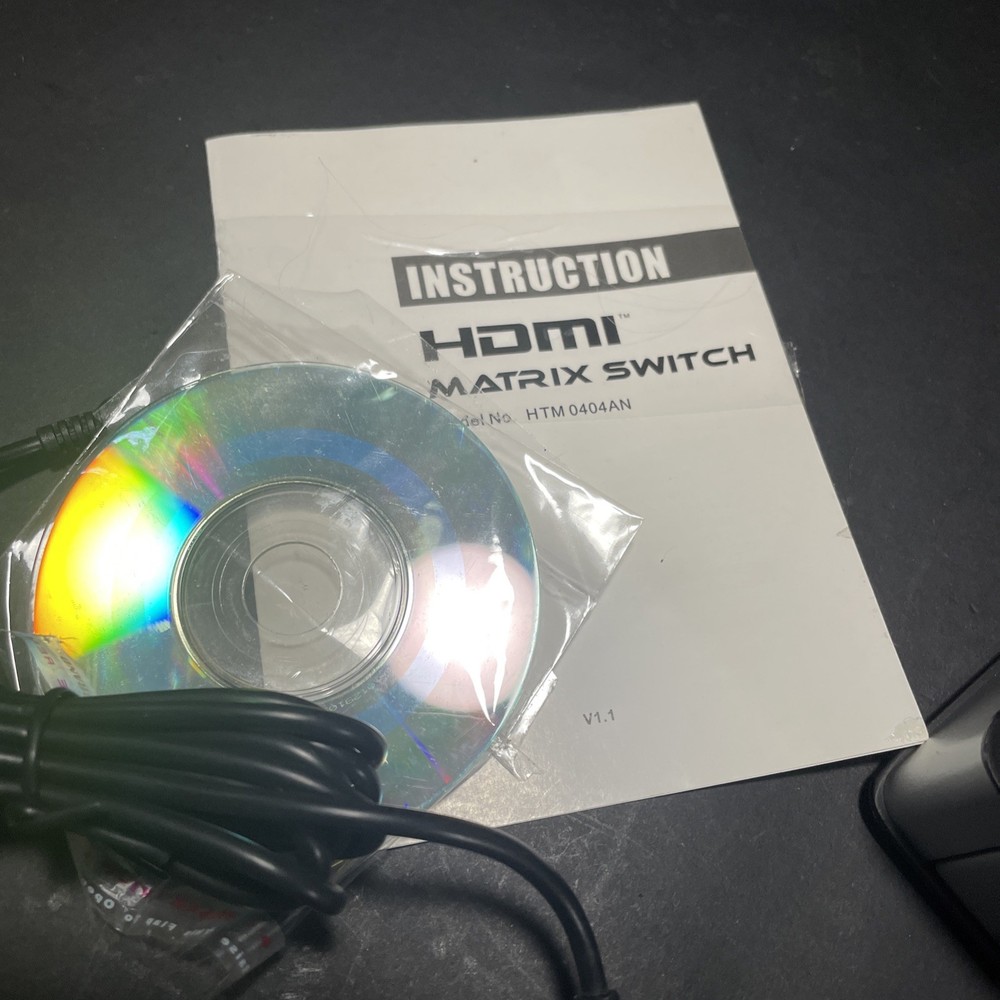 Monoprice HDMI 4x4 Matrix Switch Switcher Splitter HDX-404E