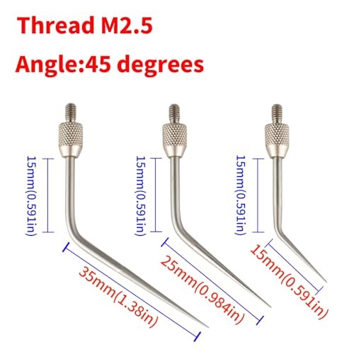 Needle Point Contact Points Set for Dial Digital Indicators Depth Gauge M2.5
