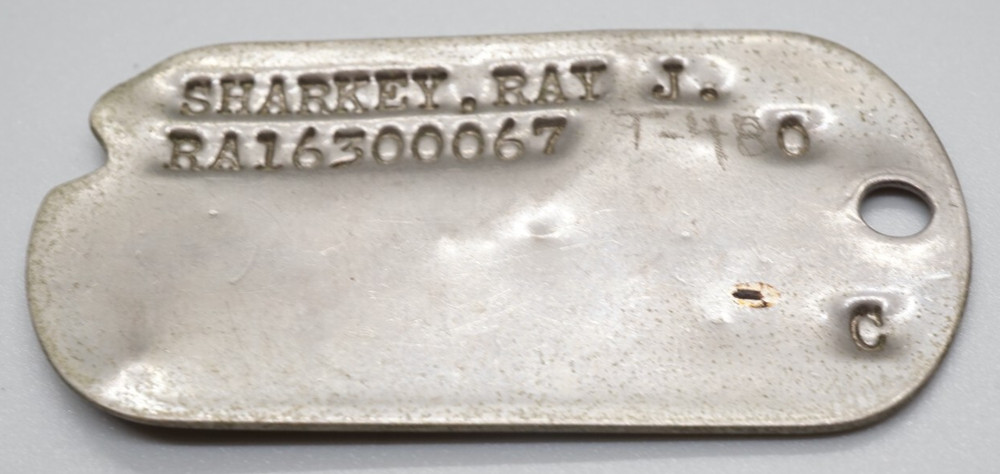 WWII Era 1948 RA Regular Army Dog Tag T-48 ETCHED INTO THE DOG TAG