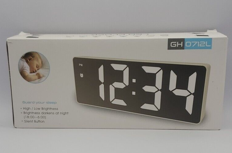 LED Alarm Clock With Temperature and Calendar Reading