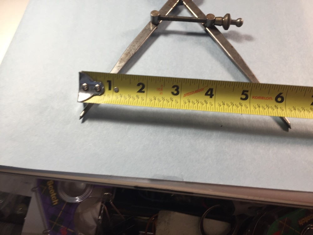 8" Flat Leg Spring Divider / Machinist Tool