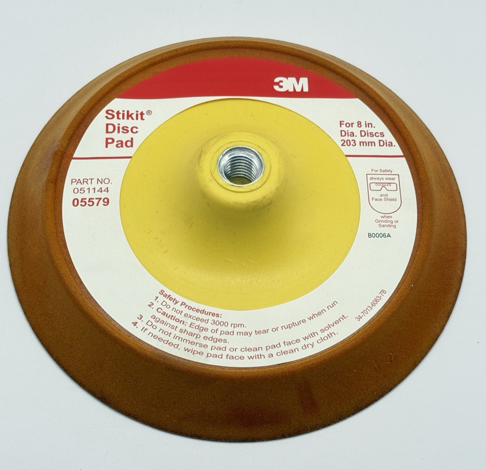 3M 05579, 8 Inch Stikit Backing Disc Pad