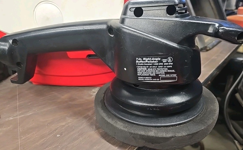 Sears Craftsman 7” Right Angle Buffer Polisher System Model 646.107390