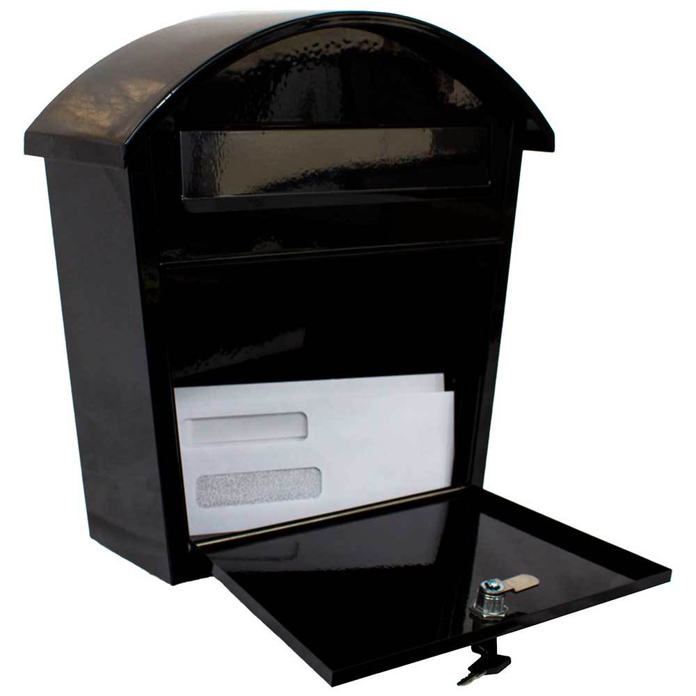 Qualarc, Modern, Ridgeline locking mailbox in Black color