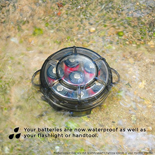 BATTERY CARRIER REPLACEMENT CARRIER STORAGE CASE FITS 7 18650 LITHIUM ION WRIST