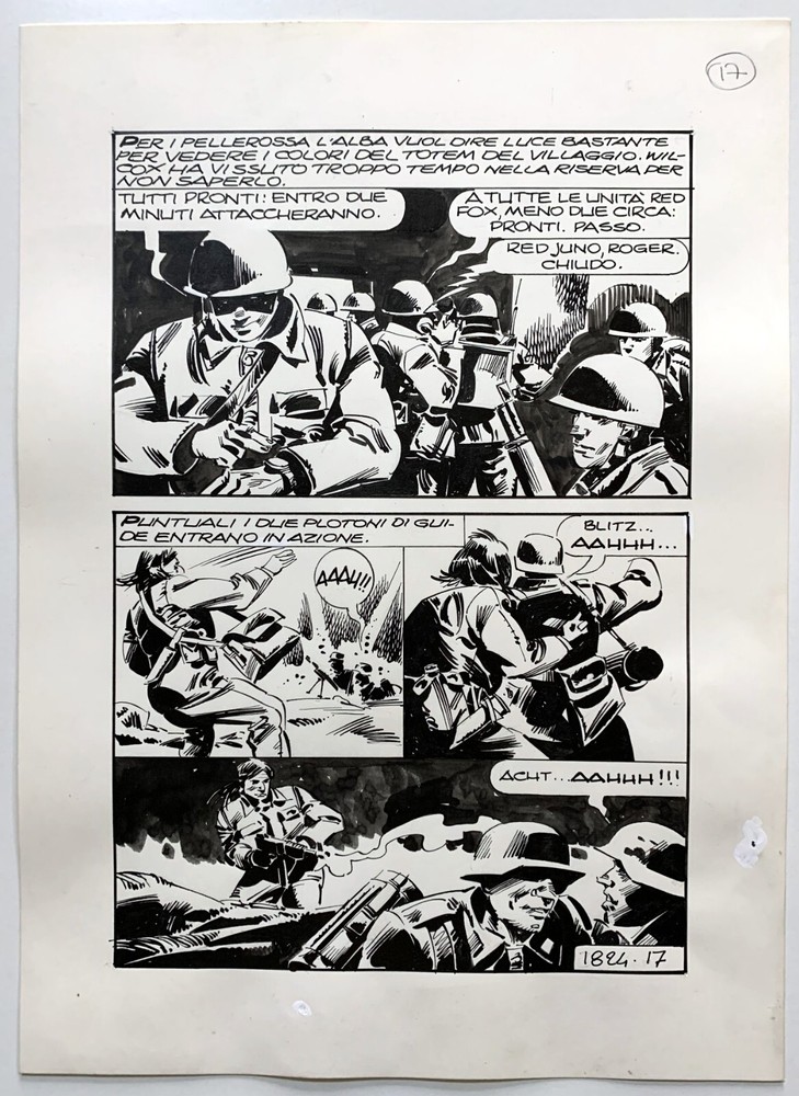 ORIGINAL SUPERHERO TABLE N.1824 SNIPER COMIC WAR