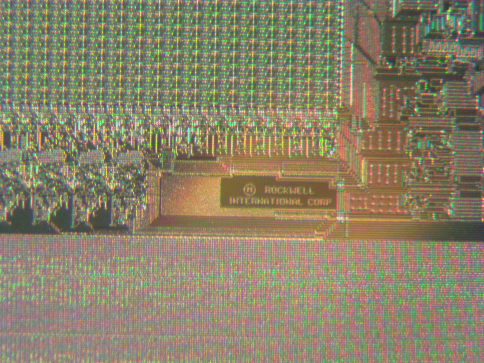 Historic 1986 Rockwell silicon wafer of Microprocessors made in USA - with case