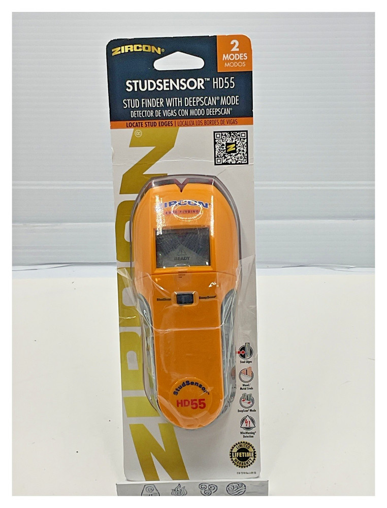 Zircon StudSensor HD55 Stud Finder with DeepScan Mode