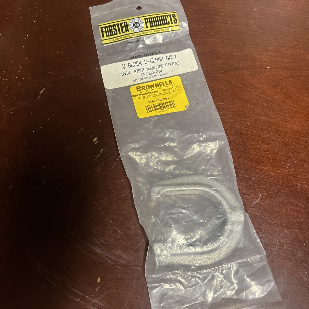 Forster Jig C Clamp NOS Brownells Universal Mounting Fixture
