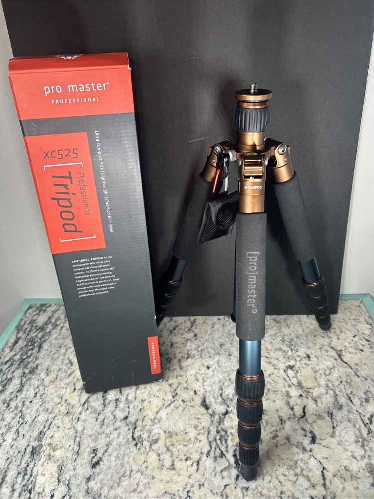 Promaster XC525 Tripod Copper Mint Condition Professional Tripod