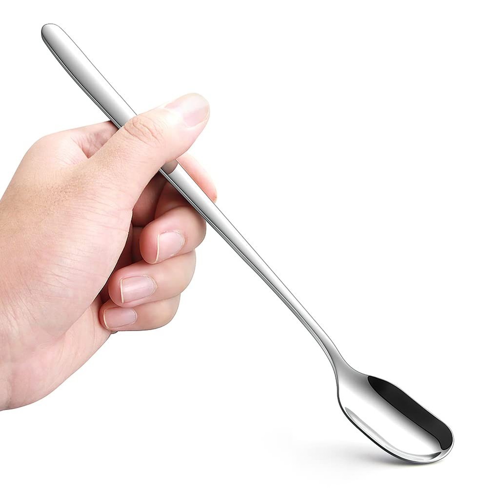 AYFDISHS Long Handle Ice Tea Spoons, Spoon, Silver