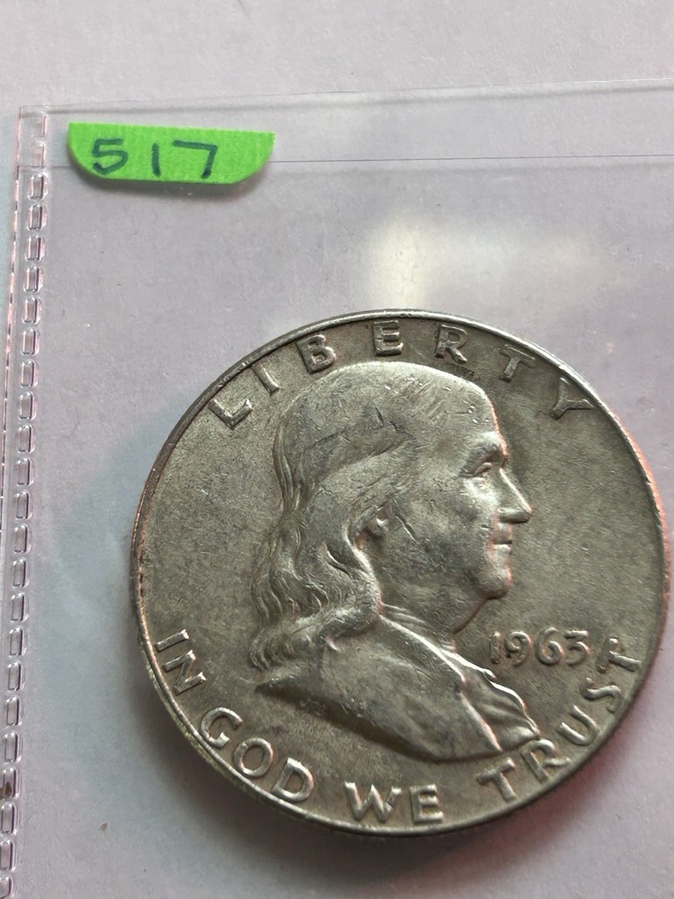 1963-D Benjamin Franklin Half 90% Silver