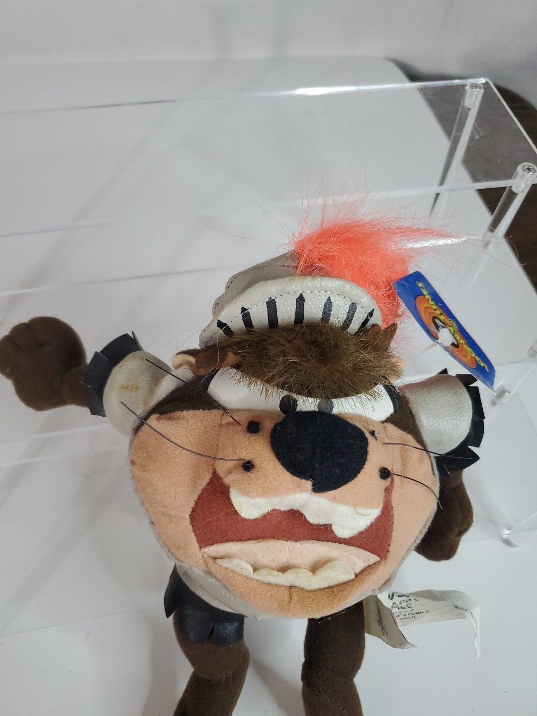 TAZ TASMANIAN DEVIL Plush LOONEY TUNES By Ace About 10 Inches With Tags 1996
