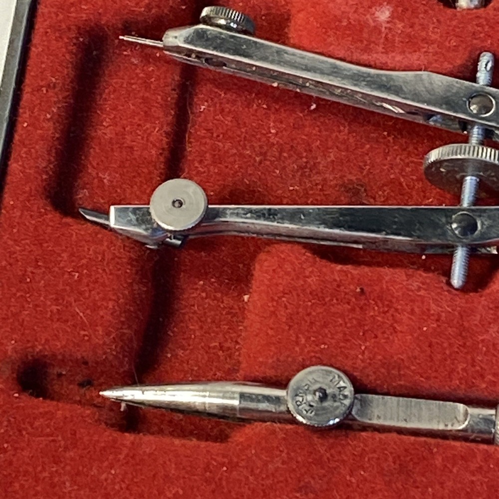 Vintage Carroll Drafting Set w/Case Germany
