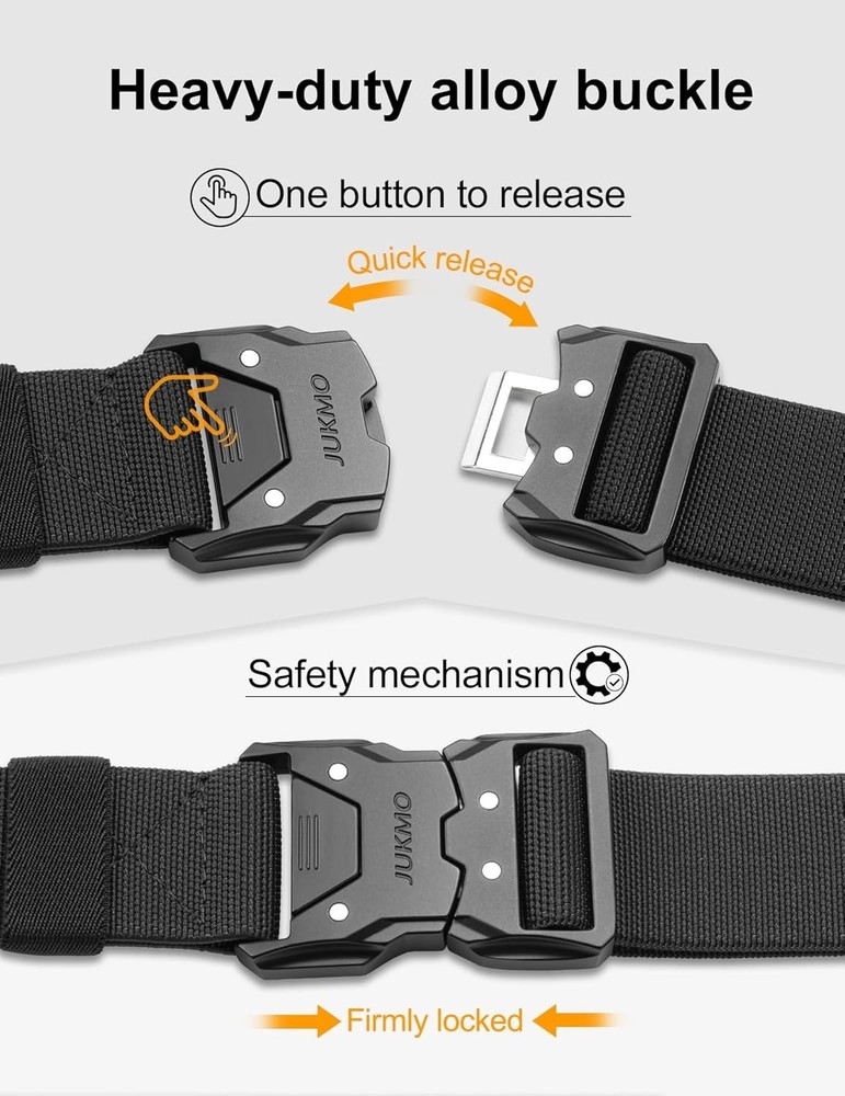 Tactical Belt with Quick Release Buckle