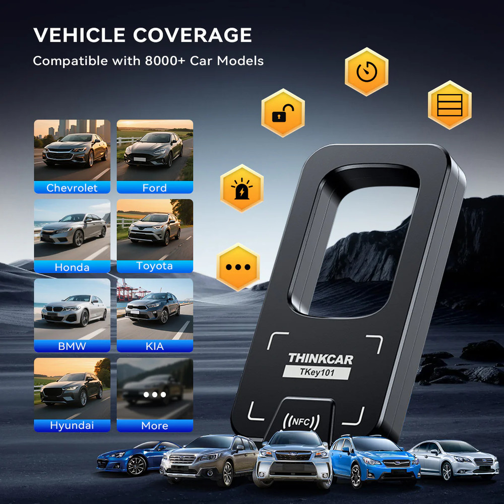 THINKCAR TKEY101 Work with Thinkscan 689bt/Mucar 892bt