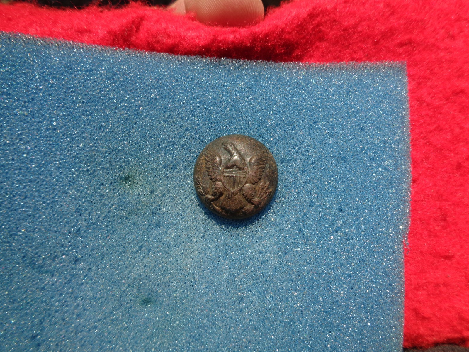 Civil War Relic Eagle General Service Coat Button Lake City/Wilburn Florida A2