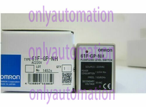 Omron Floatless Level Switch 61F-GP-NH 220 VAC New In Box 1PC