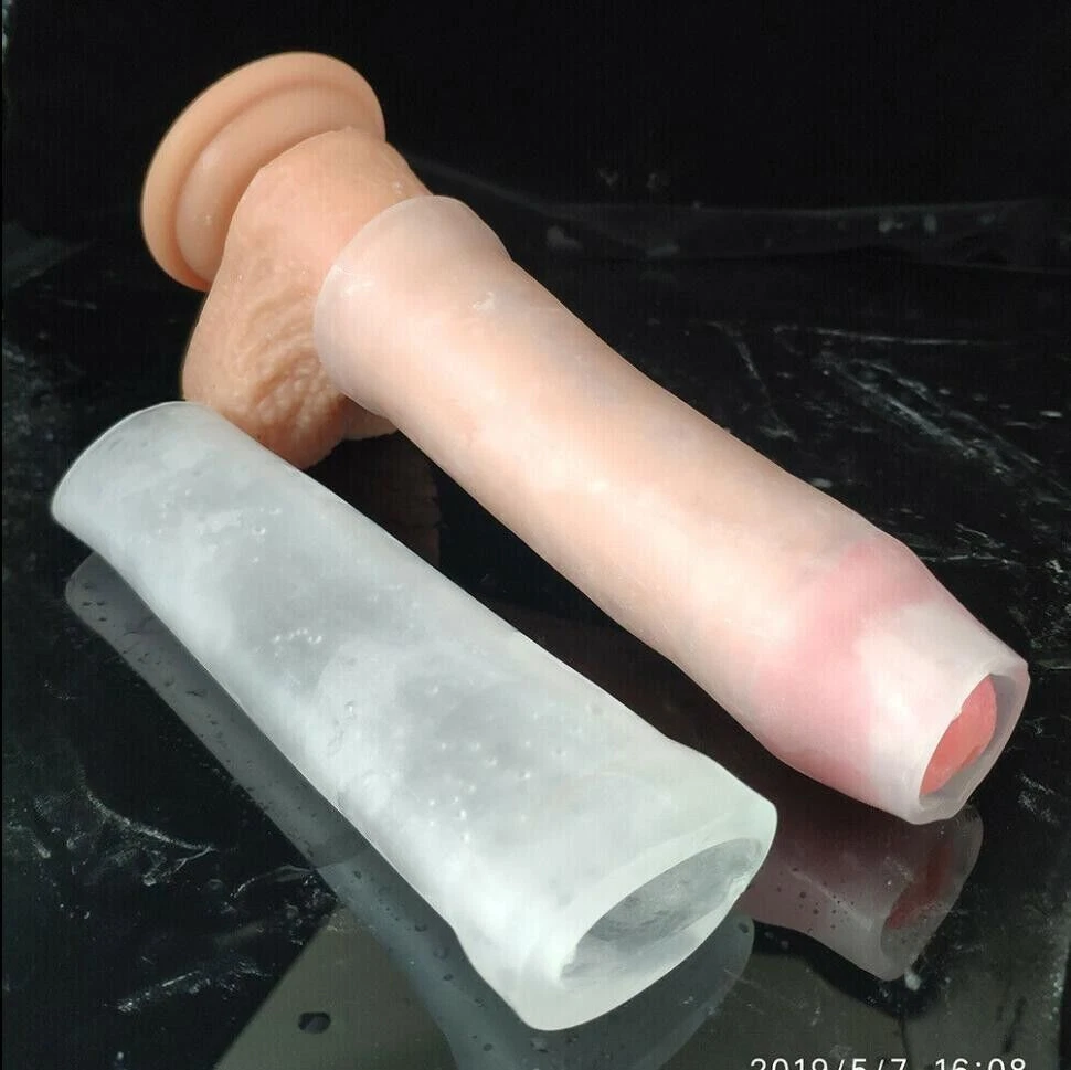 Male Penis-Extender Stretcher Max Vacuum Enhancer Enlarger Silicone Sleeve S-XXL