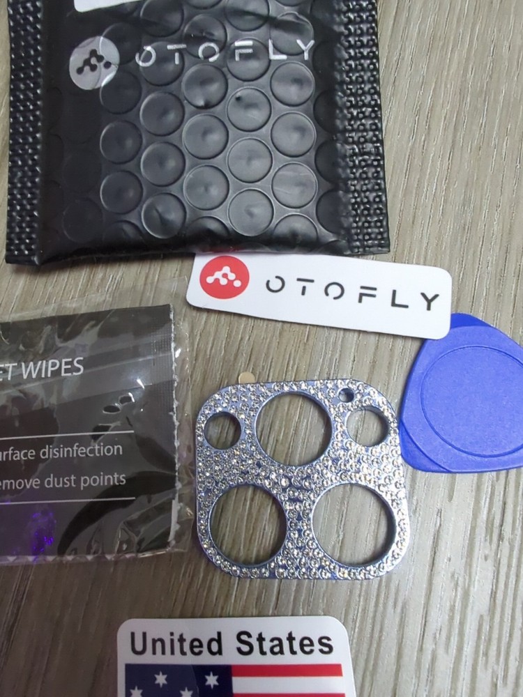 Otofly iPhone 13 Pro/13PM Camera Lens Protector Blue Diamonds