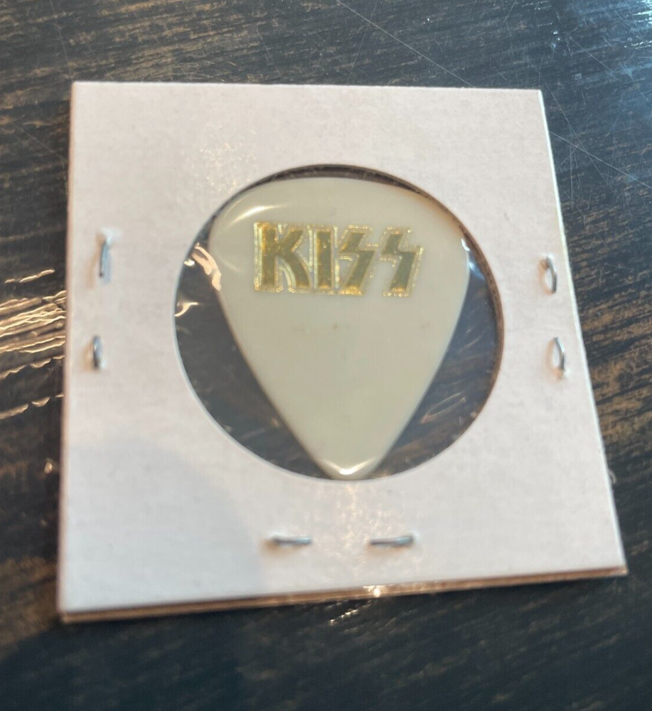 KISS PAUL STANLEY stage used 1987 88 CRAZY NIGHTS concert tour guitar pick RARE