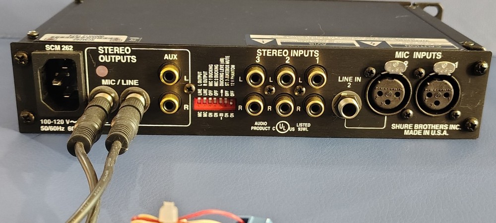 Shure SCM262 Stereo Microphone Mixer