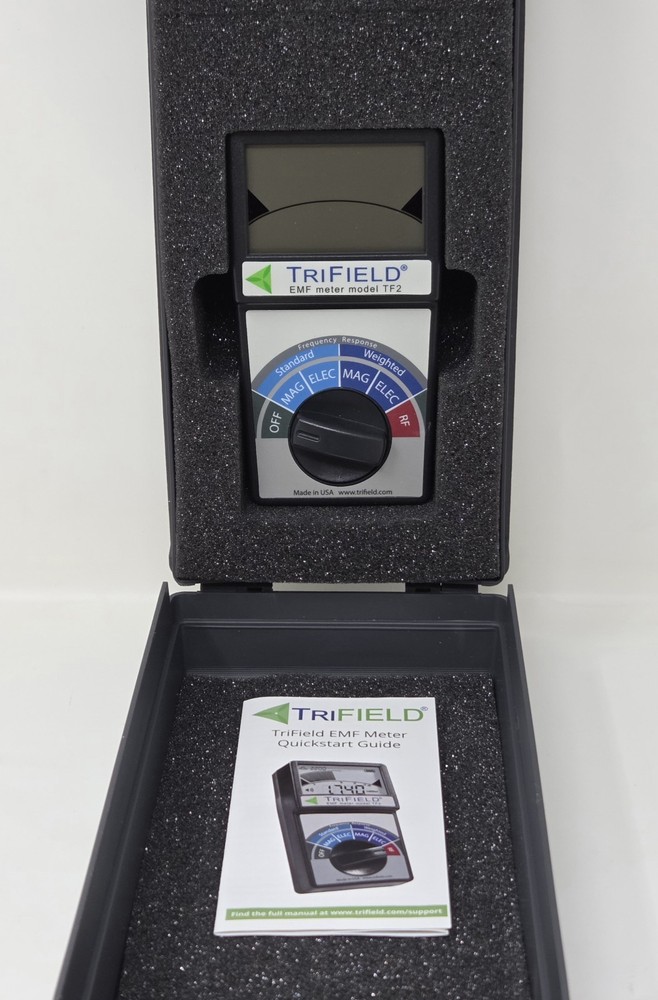 New TriField EMF Meter Model TF2 – Complete w/ Case & Guide